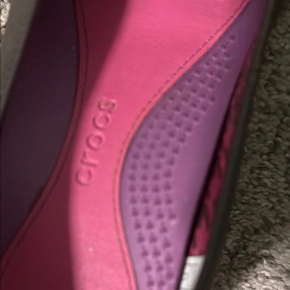 Crocs brown ballet wedge 8.5 - Picture 5 of 7